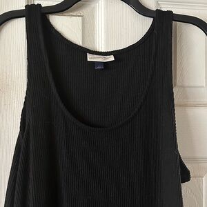 Universal Thread Ribbed Black Tank Top